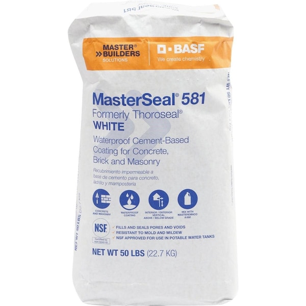 Masterseal 581 50 Lb. White Masonry Waterproofer MS581WH50 - main